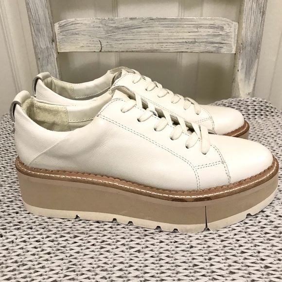 Dolce Vita White and Tan Platform Shoes - Picture 6 of 16